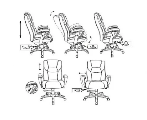 Кресло руководителя Бюрократ T-9999 черный рец.кожа/кожзам крестовина металл/пластик пластик серебро