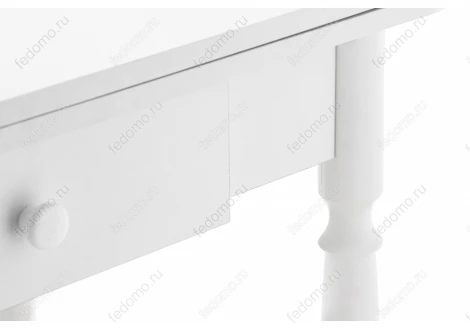 Стол Woodville Брентон с ящиком белый 319902