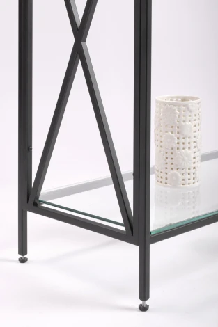 Консольный стол AllConsoles 1031-CB clear черный муар