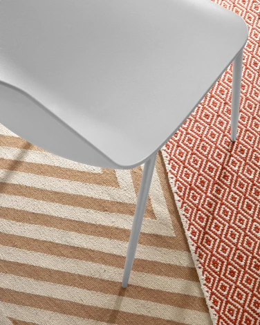 Обеденный стул La Forma (ex Julia Grup) Whatts (Белый/ Полипропилен,Металл,Пластик,Сталь)