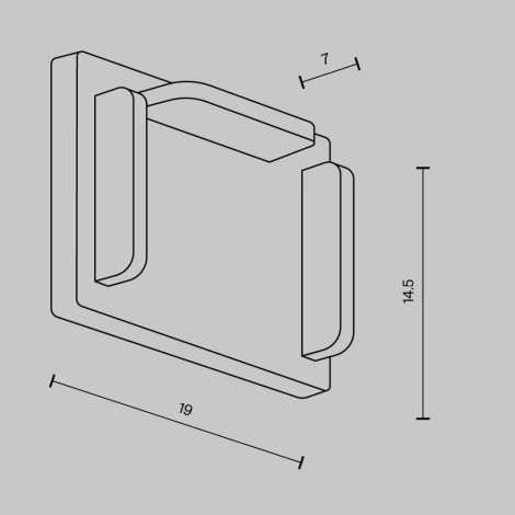 Заглушки к накладному/встраиваемому шинопроводу 2шт Maytoni Technical Accessories for tracks Exility X TRA239EC-41B