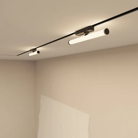 Трековый светильник однофазный 220V Denkirs Strom DK6448-BK (LED)