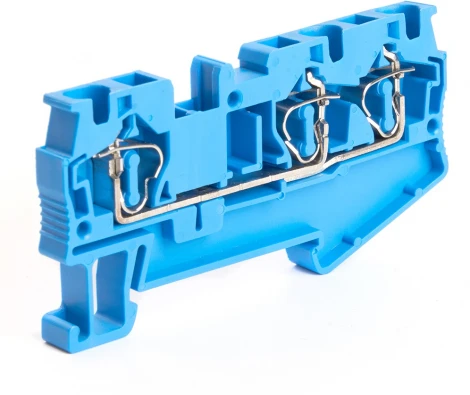 Зажим пружинный 3-х проводной проходной ЗНИ 4 мм2 Stekker 39970