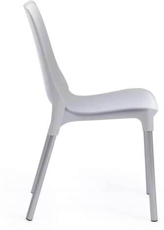 Обеденный стул Tetchair GENIUS (Металл,Пластик/Серый,Хром) 19113