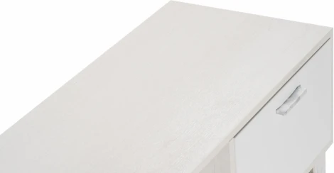 ТВ-тумбы Woodville Эго Т-3 на ножках бетон светлый / белый глянец