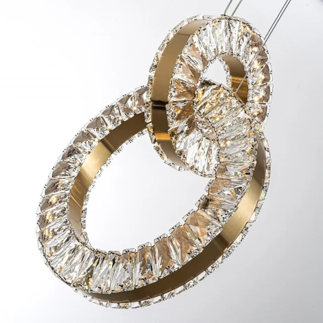 Подвесной светильник светодиодный хрустальный с регулировкой цветовой температуры Modelux MODELUX ML.9041.400 BS