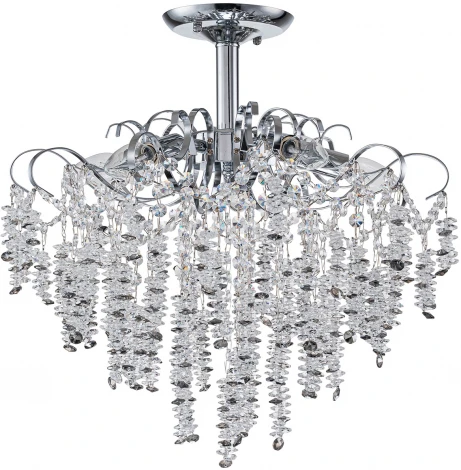Потолочная люстра Escada Sardena 2106/5P Светильник на штанге 5х40Вт E14, металл/хрусталь, хром/прозрачный (220V)
