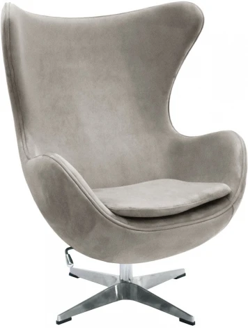 Кресло Bradex Home EGG STYLE CHAIR латте, искусственная замша (RF 0692)