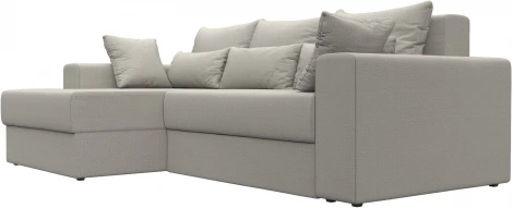Диван угловой Майами левый угол (Бежевый/Рогожка) Лига Диванов арт.121157L