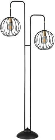 Торшер Quebec 10176/2 E27*60W Black/Brass (220V, шар, шарики)