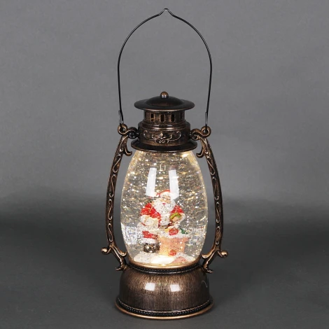 Световая фигура светодиодная на батарейках в виде керосиновой лампы Sneha 407-F (фонарь, под старину, керосиновая лампа)