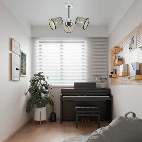 Потолочная люстра на штанге Arte Milano Napoli-320007 320007/3 CR.BK (220V)