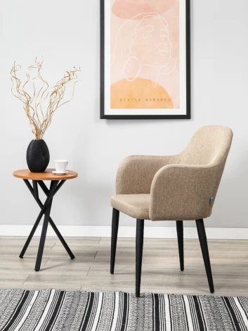 Стул R-Home Ledger Сканди Браун Чёрн