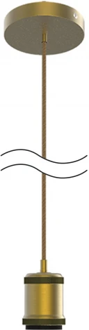 Подвесной светильник Gauss Decor PL022 бронзовый E27, 1 м (220V, на проводе)