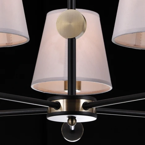 Потолочная люстра на штанге ILLUMICO IL0394-5CSQ-24 BK AB CASTOR (220V)