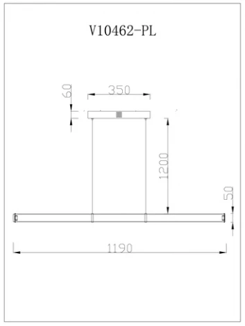 Подвесной светильник светодиодный Moderli Varese V10462-PL