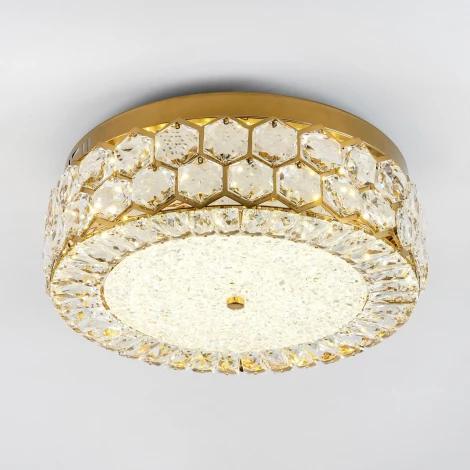 Потолочный светильник светодиодный хрустальный с регулировкой цветовой температуры LED4U L1181-400 BS