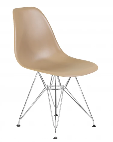 Стул обеденный DSR (ножки хром, цвет бежевый (GR-03))