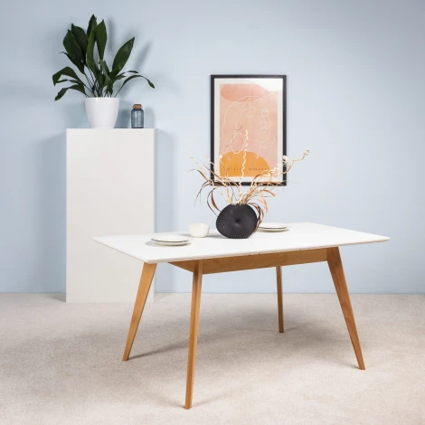 Стол R-Home Лунд раскладной 140-180 БУК-Белый