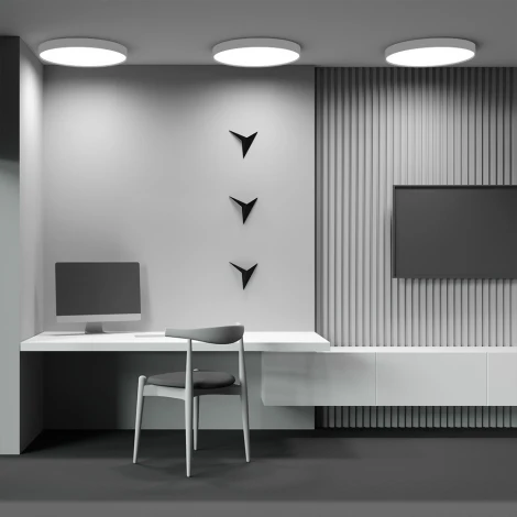 Потолочный светильник круглый Maytoni Zon C032CL-90W3K-RD-W (LED, 220V, круглые)