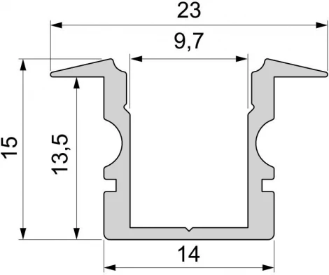 Профиль для светодиодной ленты ET-02-08 975103 Deko-Light