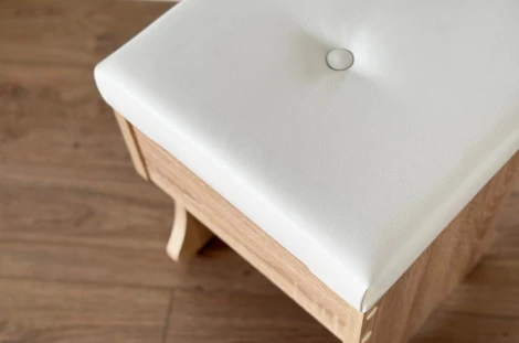 Виктория-1 Пуф Mebelson (ЛДСП,ПВХ,Экокожа/Дуб сонома) арт.SPV-1.06.1544