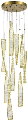 Подвесной светильник ST Luce Elica SL6205.303.09 Латунь/Прозрачный LED 1*99W 3000K (220V, на тросе)