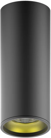 Накладной светильник Gauss Overhead HD009 12W 900lm 3000K IP20 черный LED (220V, круглые)