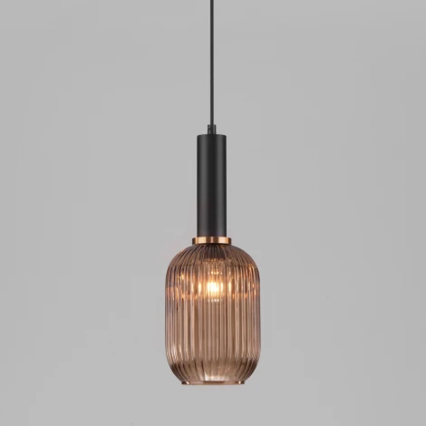 Подвесной светильник Eurosvet Bravo 50181/1 янтарь (220V, на проводе, круглые)