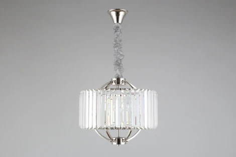 Подвесная люстра Aployt Nela APL.746.03.05 (220V, хрусталь, на цепи, свеча, круглые)