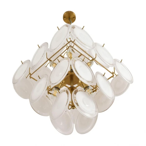 Подвесная люстра Lumion Chipsy 8320/8 латунь/белый, металл/стекло E14 8*40W 220V