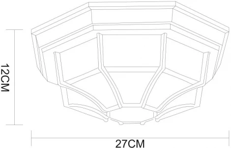 Потолочный светильник уличный Arte Lamp Pegasus A3121PF-1WG (220V, IP44)