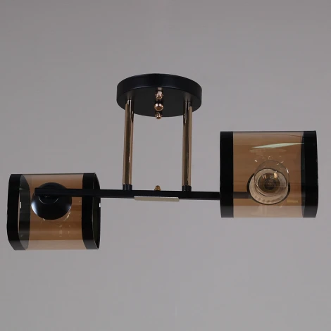 Потолочная люстра на штанге Reluce 09063-3.3-02 BK+FG (220V)