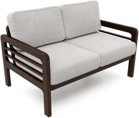 Диван Arsko прямой Бергер М венге велюр серый