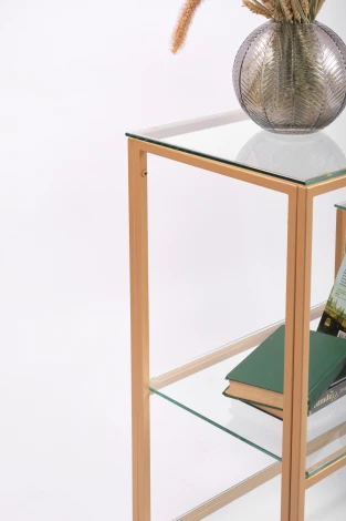 Консольный стол AllConsoles 1011-CG clear золотой