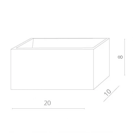 Настенный светильник Arte Lamp Cassetta A1422AP-1WH