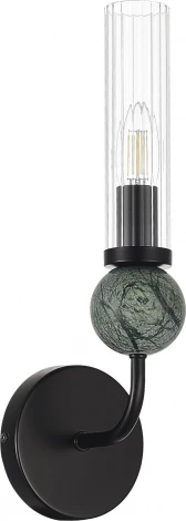 Бра ST Luce Medea SL1244.401.01 черный/прозрачный E14 1*40W (220V)