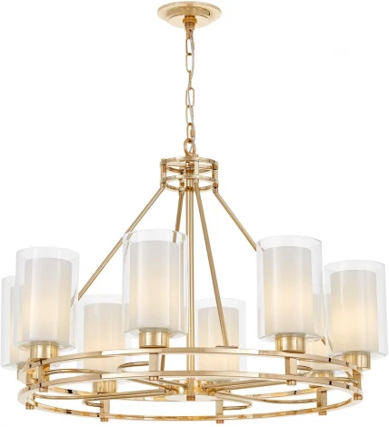 Подвесная люстра Lumina Deco Marietta LDP 8025-8 F.GD+WT