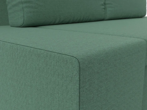 Диван прямой Сан Марко (Зеленый/Рогожка) Лига Диванов арт.121580