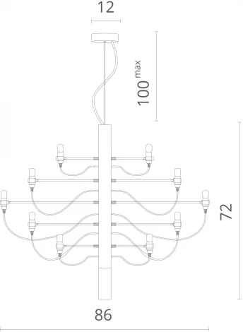 Подвесная люстра Divinare Molto 8030/02 LM-30