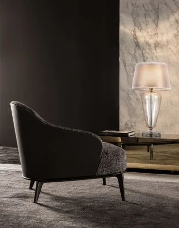 Интерьерная настольная лампа Maytoni Verre Z005TL-01CH (220V, выключатель)