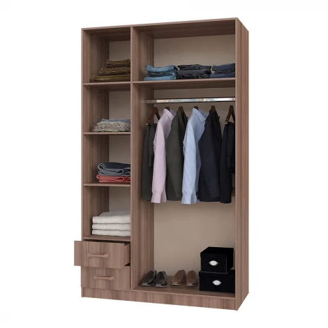 Шкаф БТС 3-х створчатый с ящиками BTS, венге