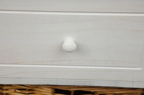 Тумба с 3 корзинами и ящиком Secret De Maison OISELET 4 ( mod. HX16-009 NS ) butter white (слоновая кость) (дерево павловния, мдф)