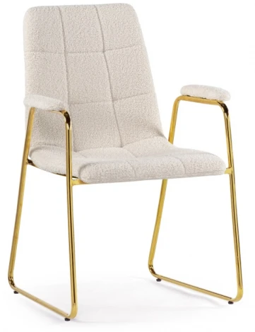 Стул Woodville на металлокаркасе Lana white / gold 15604