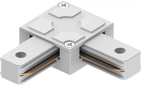 Коннектор угловой однофазный для шинопровода, белый Feron LD1007 41736