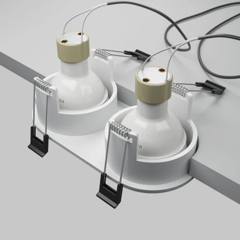 Встраиваемый светильник IP54 Maytoni Technical Share DL126-02-GU10-W