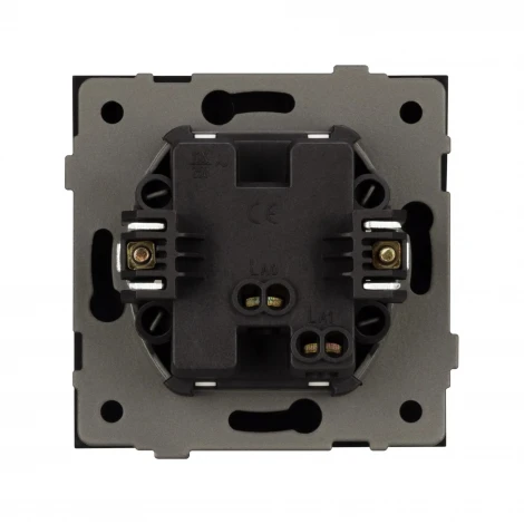 Механизм выключателя одноклавишный непроходной SWT-TENDO-MK01-SFPL-BK (230V, 10A) (Arlight) 054566