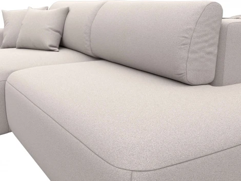 Диван угловой Лига-036 НПБ Модерн левый угол Лига Диванов (Замша) арт.127782L