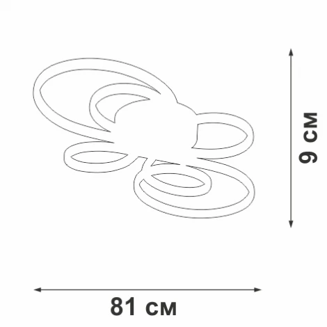 Потолочная люстра Vitaluce V3775-1/2PL (LED, 220V)