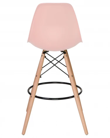 Стул барный DSW BAR (ножки светлый бук, цвет сиденья светло-розовый (PK-02))